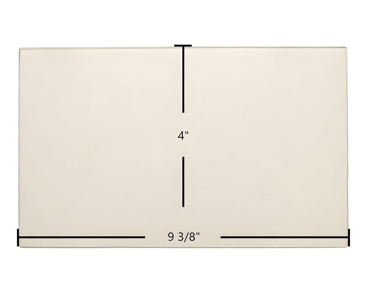 Ceramic Replacement Glass for Appalachian 52 Bay Side Ceramic Glass | 9 3/8" x 4" | Part #0610-4093 - 9 3/8" x 4"