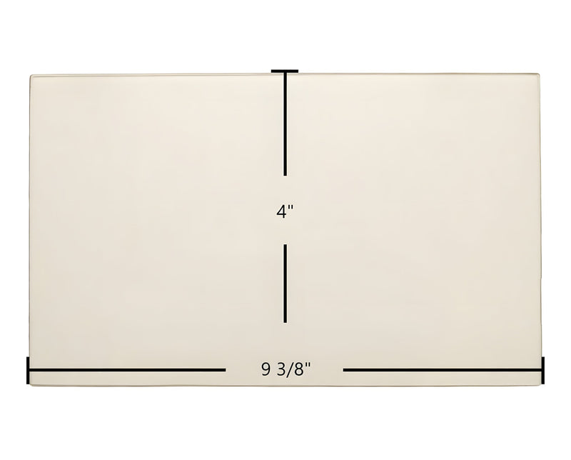Ceramic Replacement Glass for Appalachian 52 Bay Side Ceramic Glass | 9 3/8" x 4" | Part #0610-4093 - 9 3/8" x 4"