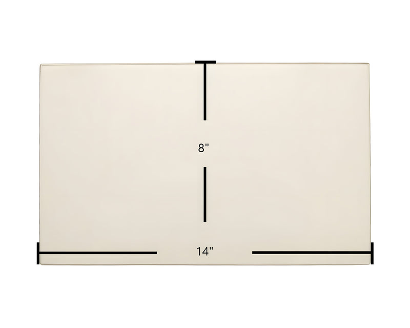 Ceramic Replacement Glass for Appalachian 7GAD Ceramic Glass | 14" x 8" | Part #7GAD-148 - 14" x 8"