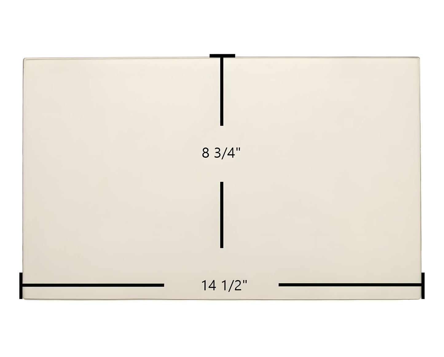 Ceramic Replacement Glass for Archgard 1600, Chalet 1600 - 14 1/2" x 8 3/4" Arched