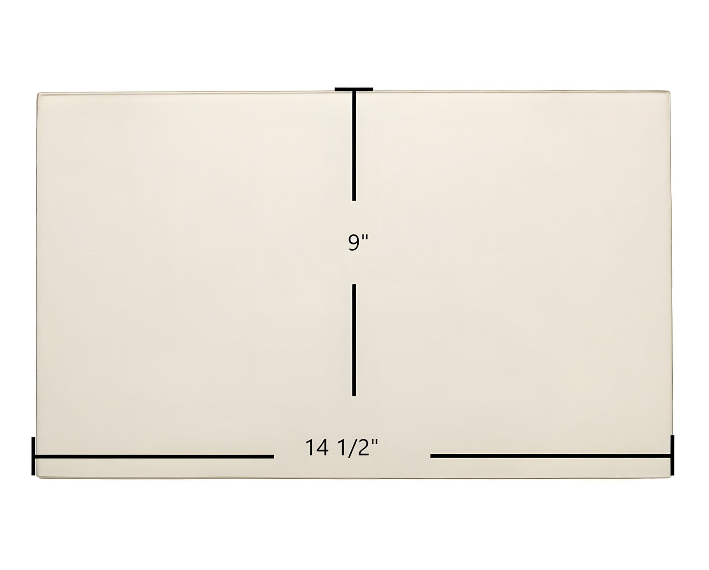 Ceramic Replacement Glass for Ashley AC2000, AWC31, US Stove 2200I Door Glass Replacement - 14 1/2" x 9"