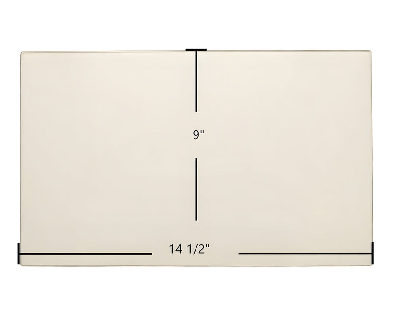 Ceramic Replacement Glass for Ashley AC2000, AWC31, US Stove 2200I Door Glass Replacement - 14 1/2" x 9"