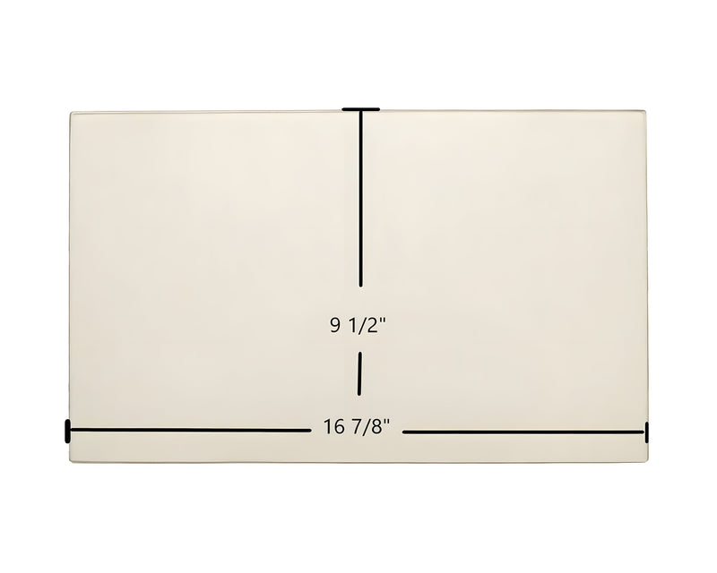 Ceramic Replacement Glass for Ashley AFS241 Replacement Ceramic Glass | 16 7/8" x 9 1/2" | Part #053350 - 16 7/8" x 9 1/2"