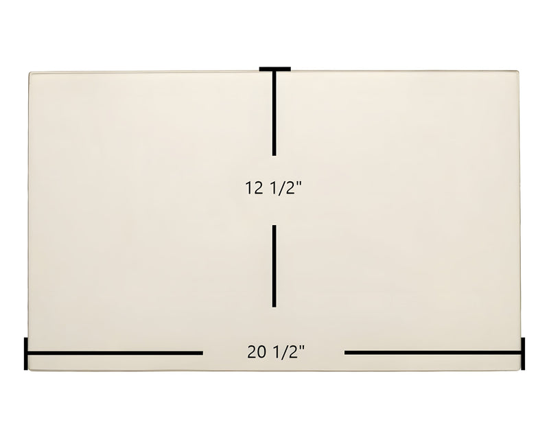 Ceramic Replacement Glass for Ashley AHSDI, APS1, APS1C Door Glass Replacement - 20 1/2" x 12 1/2"