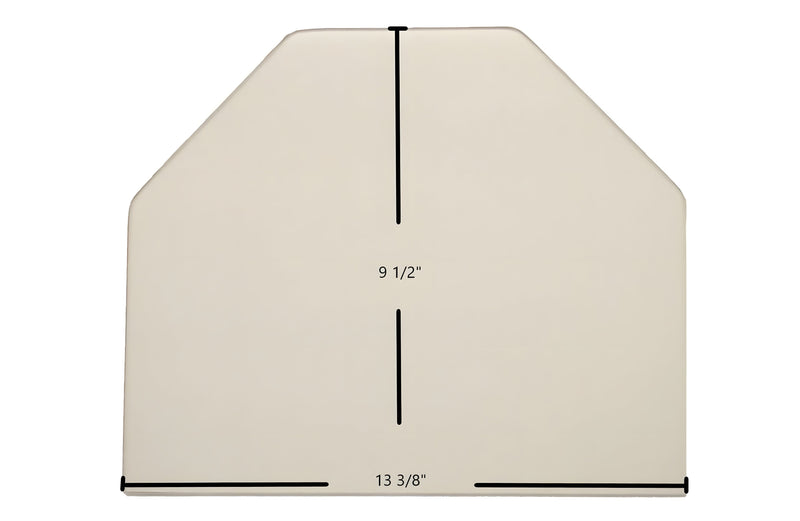 Ceramic Replacement Glass for Aurora Door Glass Replacement - 13 3/8" x 9 1/2" Archtop