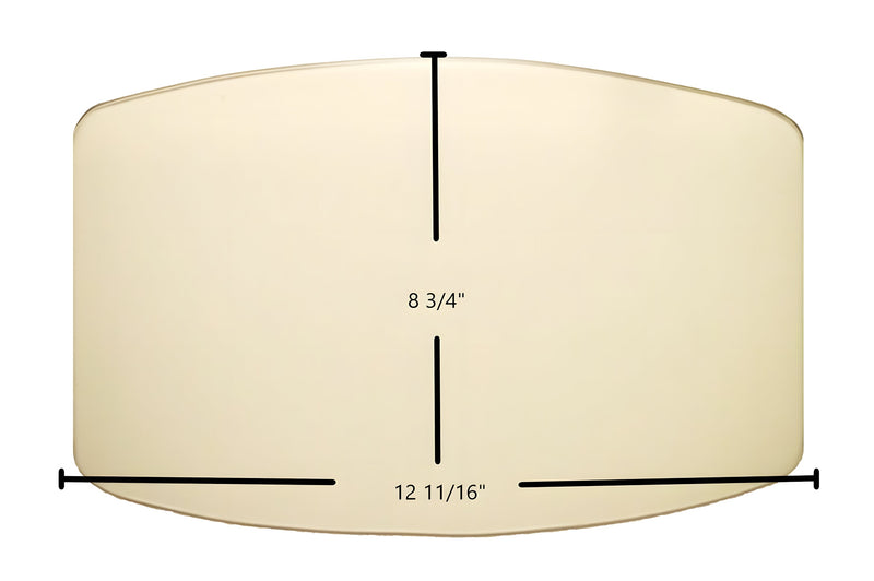 Ceramic Replacement Glass for Avalon 796 / 700 / 901 (Small) Door Glass Replacement - 12 11/16" x 8 3/4"
