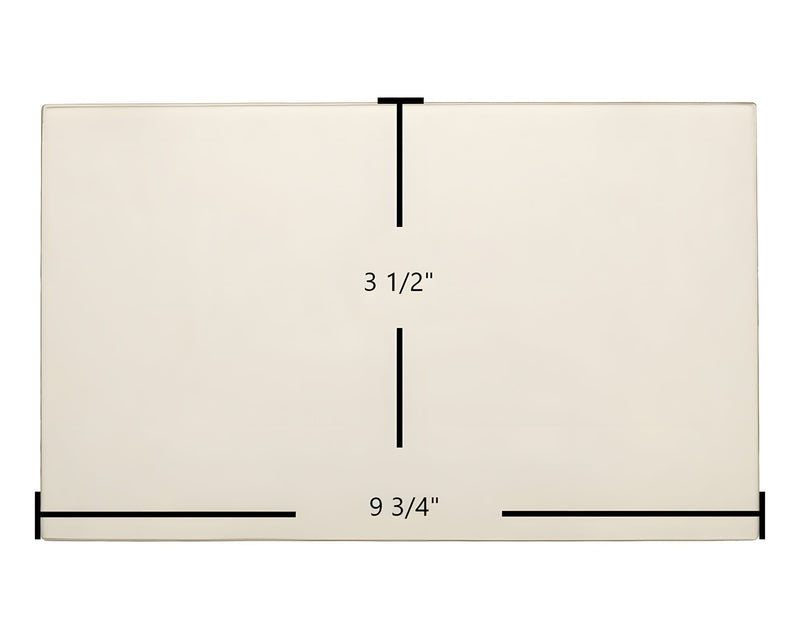 Ceramic Replacement Glass for Buck Bay Side Door Glass Replacement - 9 3/4" x 3 1/2"