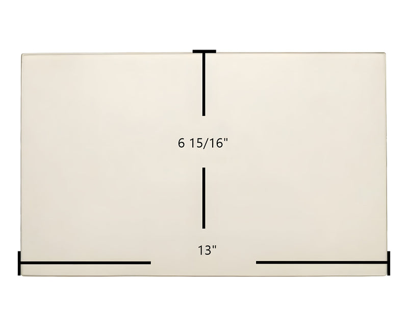 Ceramic Replacement Glass for Big Jimâs Door Glass Replacement | High-Temperature Ceramic Glass Panel | 13" x 6 15/16" - 13" x 6 15/16"