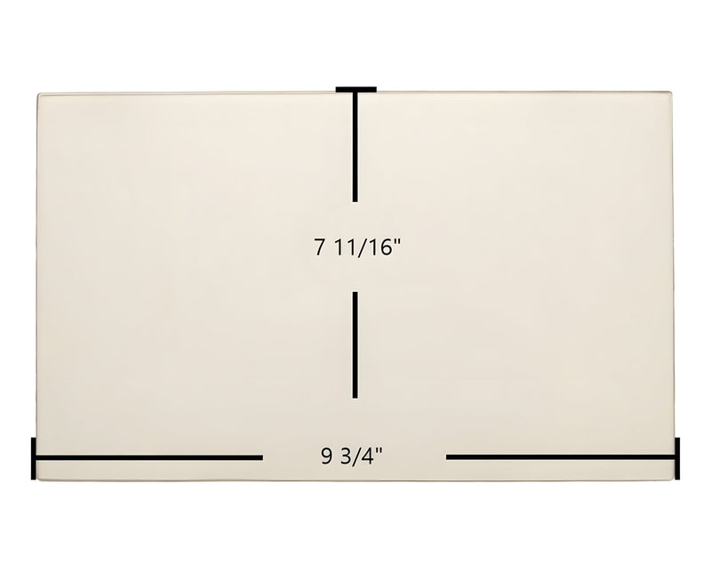 Ceramic Replacement Glass for Black Bart 7BBDD Door Glass Replacement - 9 3/4" x 7 11/16"