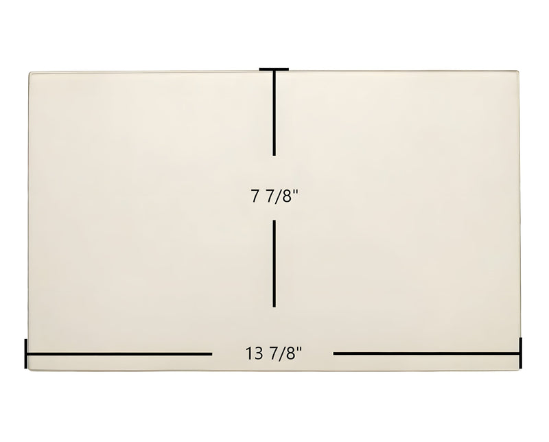 Ceramic Replacement Glass for Black Bart Single Door (BBSD) Glass Replacement - 13 7/8" x 7 7/8"