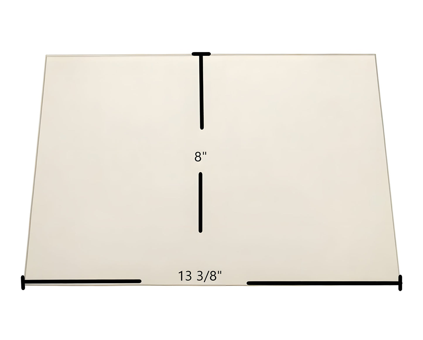 Ceramic Replacement Glass for Blaze King KFF-403 Door Glass Replacement - 13 3/8" x 8"