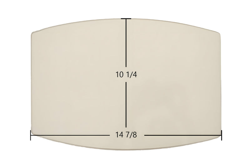 Ceramic Replacement Glass for Breckwell P24FS, P24 Blazer, P24FS Blazer Door Glass Replacement - 14 7/8" x 10 1/4" Archtop