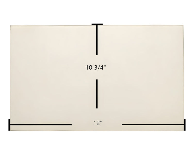Ceramic Replacement Glass for Breckwell P2700 Door Glass Replacement - 12" x 10 3/4"