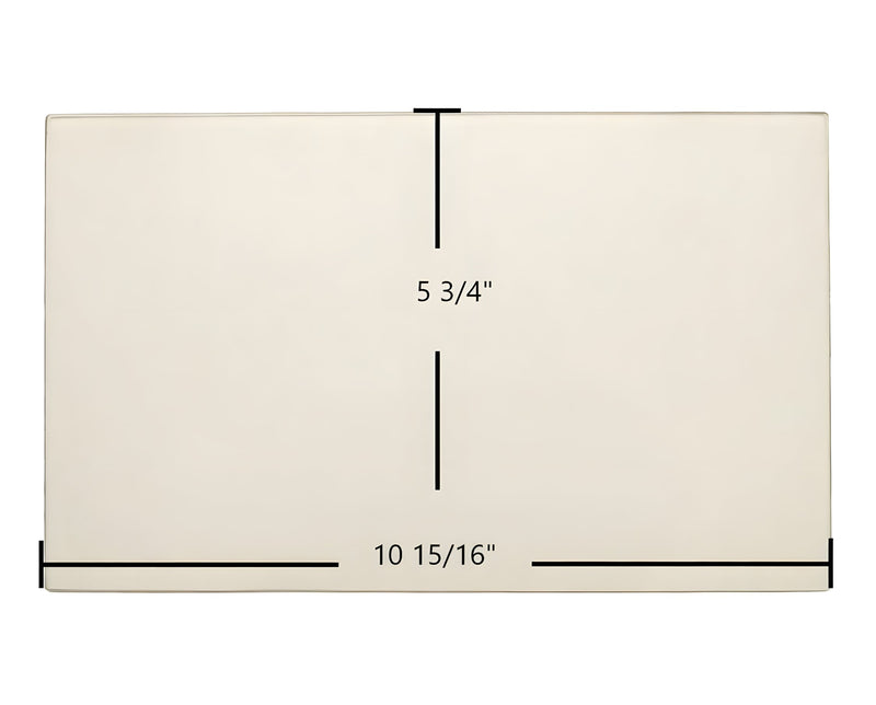 Ceramic Replacement Glass for Breckwell SP2047 Lower Door Glass Replacement - 10 15/16" x 5 3/4"