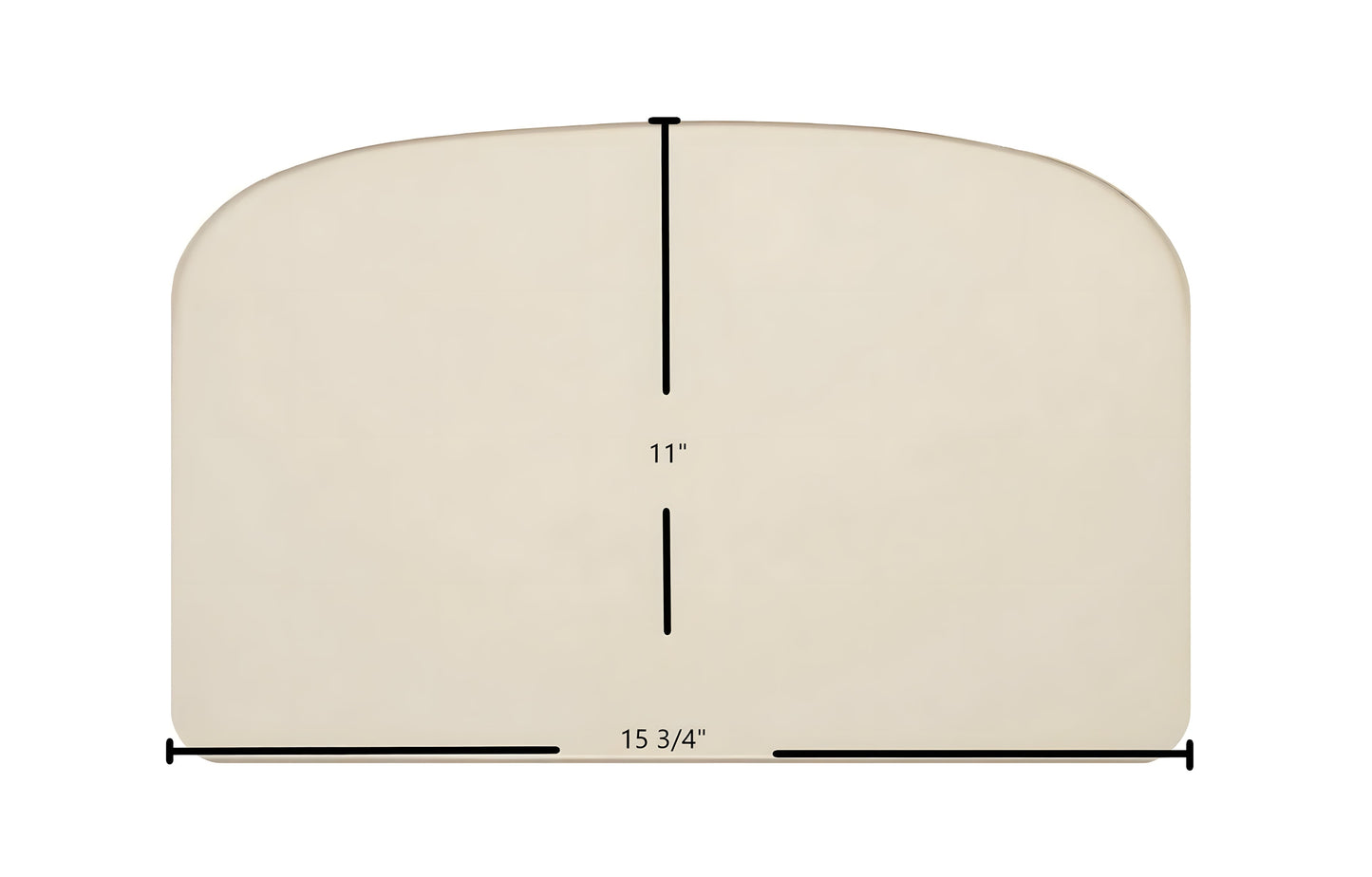Ceramic Replacement Glass for Breckwell SWC21 Door Glass Replacement - 15 3/4" x 11" Archtop