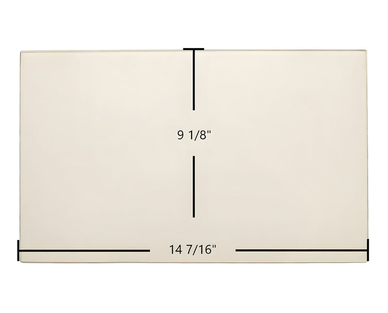 Ceramic Replacement Glass for Breckwell SWC31, SW2100, SW4100 Door Glass Replacement - 14 7/16" x 9 1/8"