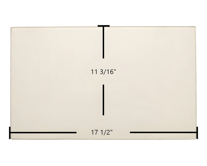 Ceramic Replacement Glass for Buck Stove Carolina 1 Large Door Glass Replacement - 17 1/2" x 11 3/16"