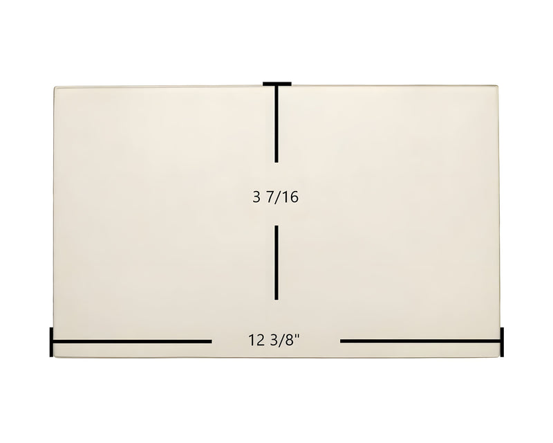 Ceramic Replacement Glass for Caddy Baby Dragon PH00014-15 Door Glass Replacement - 12 3/8" x 3 7/16"