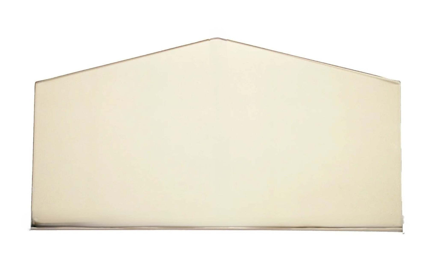 Ceramic Replacement Glass for Century S171E, S273E, S373E, FW270029, S10011 Archtop Door Glass - 16 3/4" x 8 3/4" Archtop