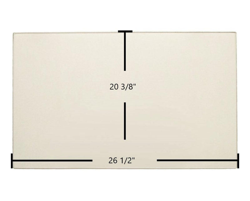 Ceramic Replacement Glass for Coalbrookdale Much Wenlock Ceramic Glass Panel - 26 1/2" x 20 3/8"