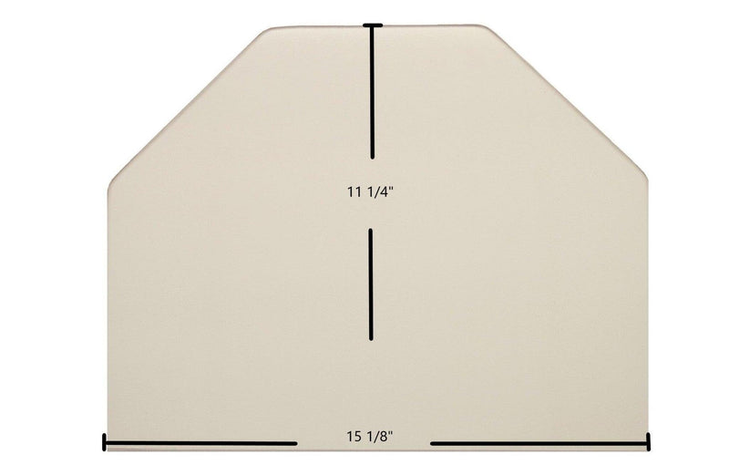 Ceramic Replacement Glass for Consolidated Dutchwest X-Large #2462 Cat Archtop Ceramic Glass Panel - 15 1/8" x 11 1/4" Archtop