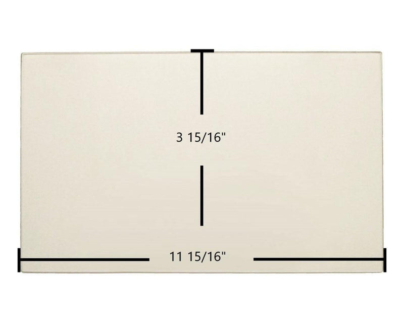 Ceramic Replacement Glass for Dovre 1800 Ceramic Glass Panel - 11 15/16" x 3 15/16"