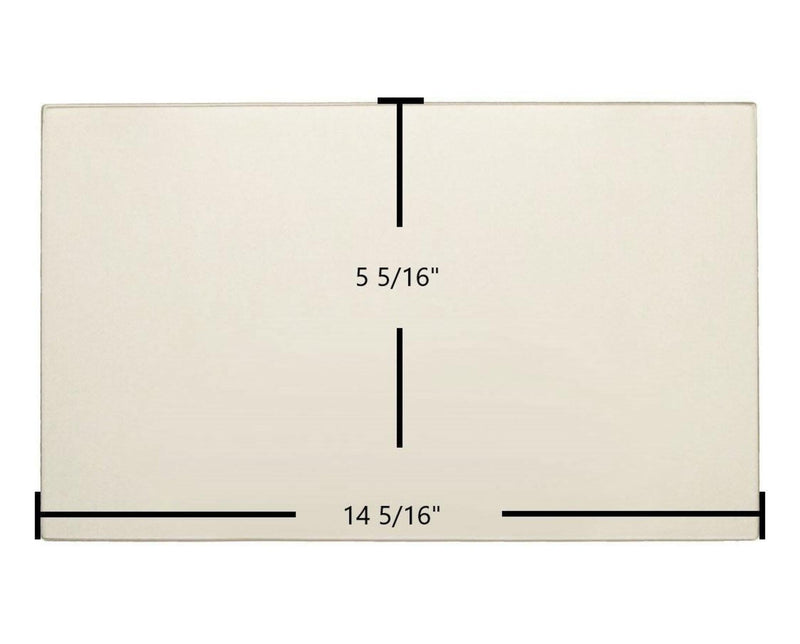 Ceramic Replacement Glass for Dovre 2000 Standard Large, 2700 GLS Ceramic Glass Panel - 14 5/16" x 5 5/16"