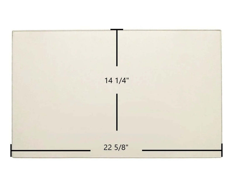 Ceramic Replacement Glass for Dovre 2150, 2150 Insert, 2100 Ceramic Glass Panel - 22 5/8" x 14 1/4"