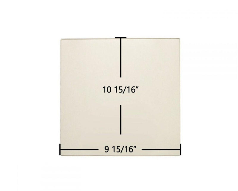 Ceramic Replacement Glass for Drolet Compak Ceramic Glass Panel - 9 15/16" x 10 15/16"