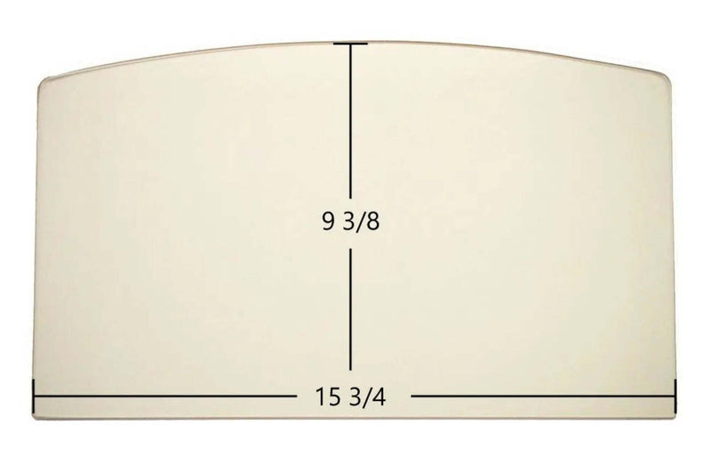 Ceramic Replacement Glass for Earth Stove 1500HT, 1750HT, 2000HT Ceramic Archtop Glass Panel | 15 3/4" x 9 3/8" | Part #G2000-7 - 15 3/4" x 9 3/8" Archtop