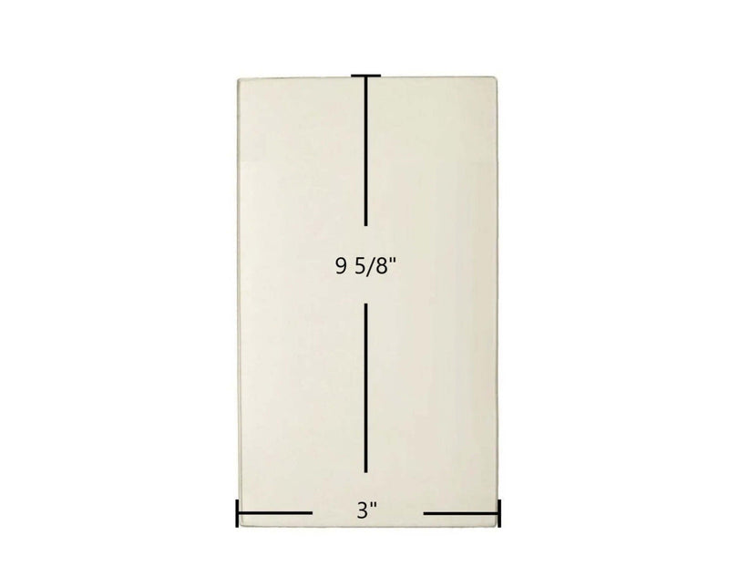 Ceramic Replacement Glass for Earth Stove T150C Side Ceramic Glass | 3" x 9 5/8" | Part #18281 - 3" x 9 5/8"