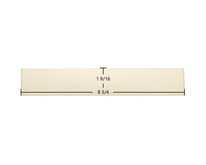 Ceramic Replacement Glass for Efel Kamina Coal Ceramic Glass Panel - 1 9/16" x 8 3/4"