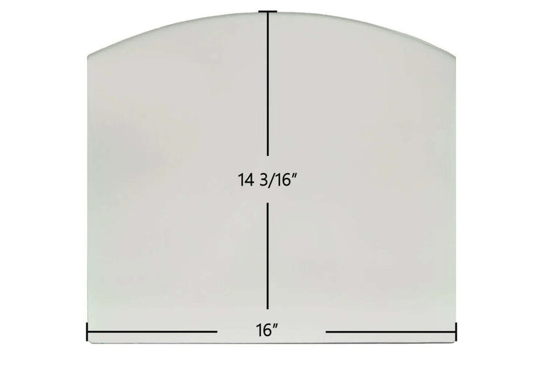 Ceramic Replacement Glass for Efel Symphony Gas Stove Ceramic Glass Panel - 16" x 14 3/16"