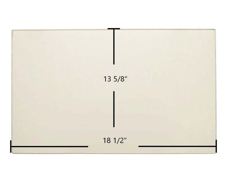 Ceramic Replacement Glass for Enviro Cabello 1200 Ceramic Glass Panel - 18 1/2" x 13 5/8"