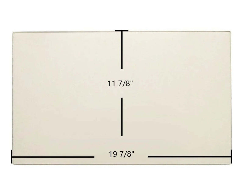 Ceramic Replacement Glass for Enviro M55 Cast / Regency GC60 & GC160 Ceramic Glass Panel - 19 7/8" x 11 7/8"