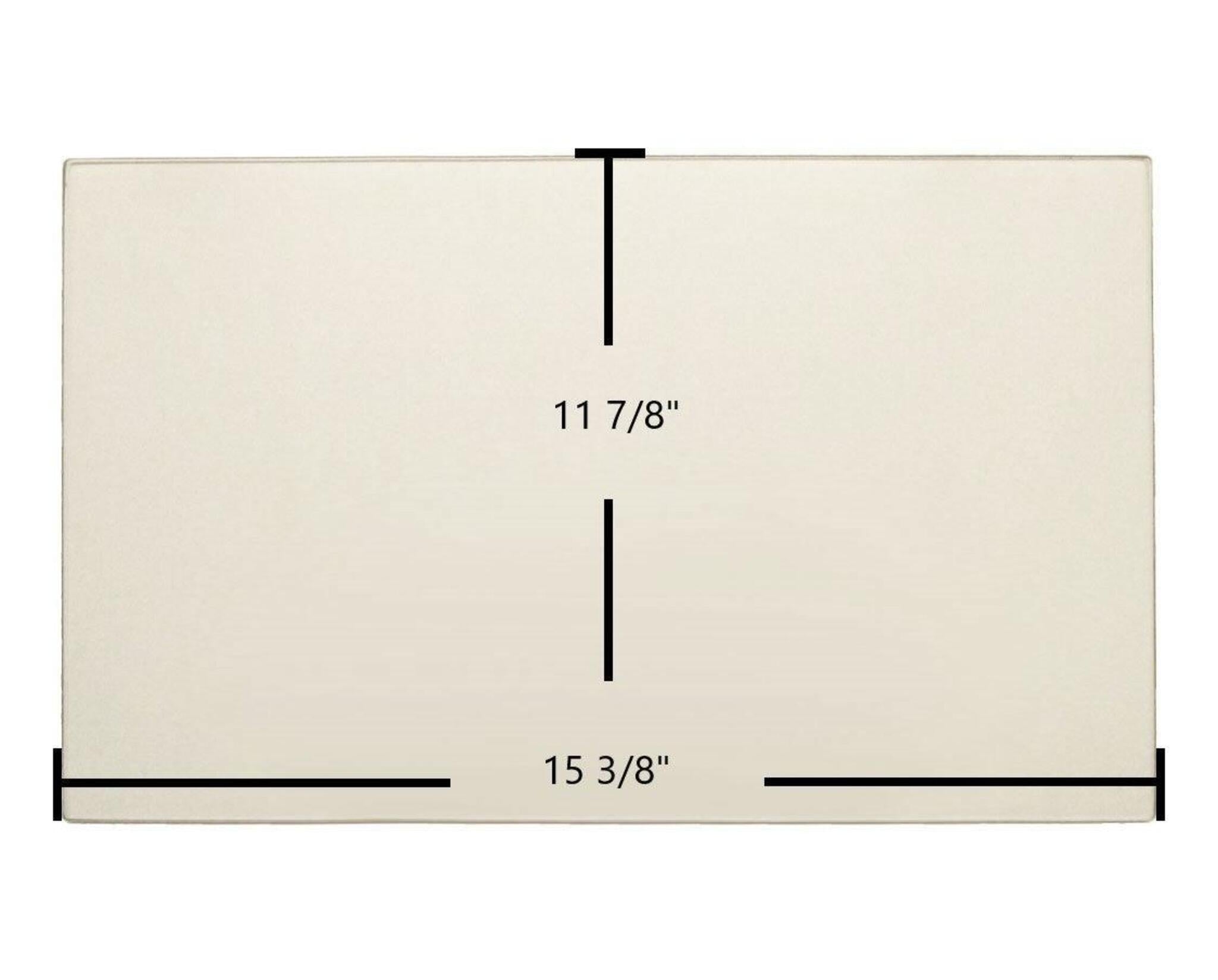 Ceramic Replacement Glass for Enviro Omega Ceramic Glass Panel - 15 3/8