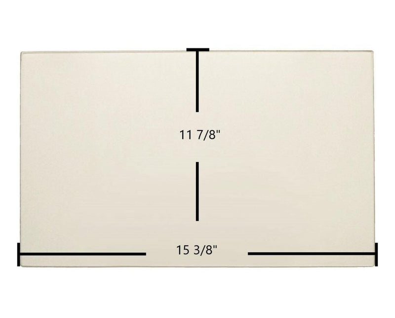 Ceramic Replacement Glass for Enviro Omega Ceramic Glass Panel - 15 3/8" x 11 7/8"