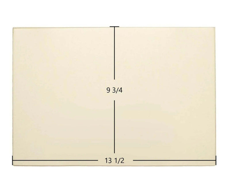 Ceramic Replacement Glass for Fisher 7G9341312 Ceramic Door Glass - 13 1/2" x 9 3/4"