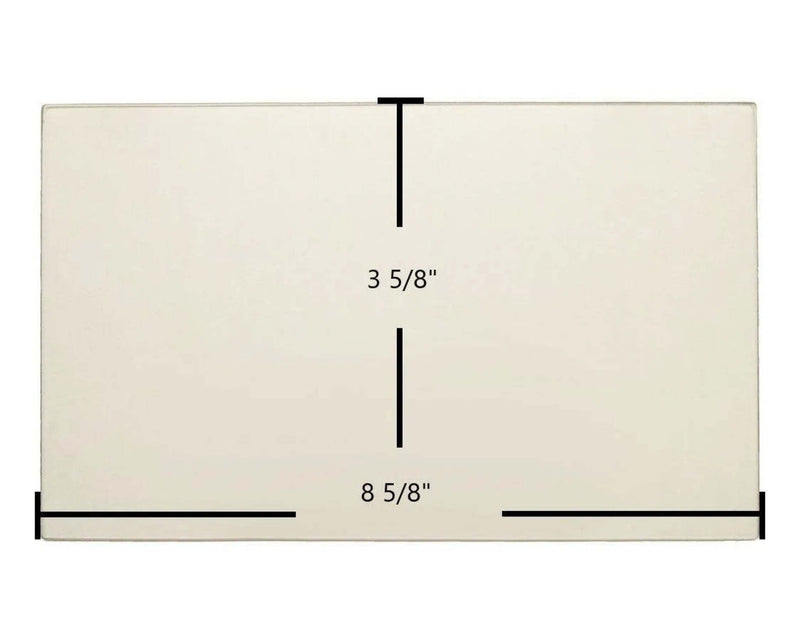 Ceramic Replacement Glass for Franklin Ceramic Door Glass - 8 5/8" x 3 5/8"