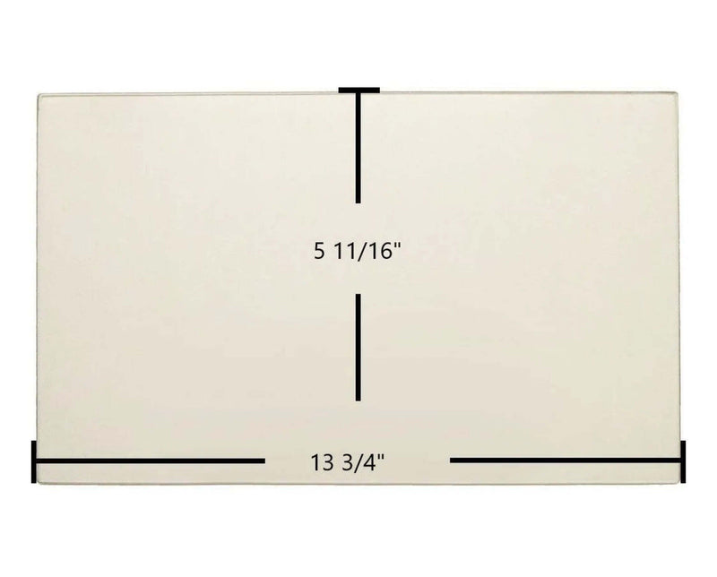 Ceramic Replacement Glass for Harman Clarity 929 B-Vent Side Ceramic Glass Panel (13 3/4" x 5 11/16") | OEM Replacement | Part #3-40-121 - 13 3/4" x 5 11/16"