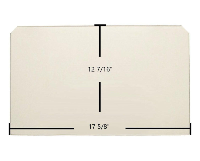 Ceramic Replacement Glass for Harman Exception TL200, TLC 2000 Ceramic Glass Panel (17 5/8" x 12 7/16") - 17 5/8" x 12 7/16"