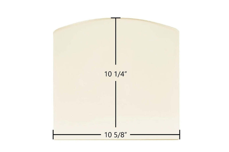 Ceramic Replacement Glass for Harman Invincible Ceramic Glass Panel (10 5/8" x 10 1/4") - 10 5/8" x 10 1/4" Archtop