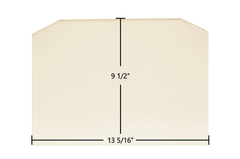 Ceramic Replacement Glass for Harman P38, P43, PC45, P61A Ceramic Glass Panel - 13 5/16" x 9 1/2" Archtop