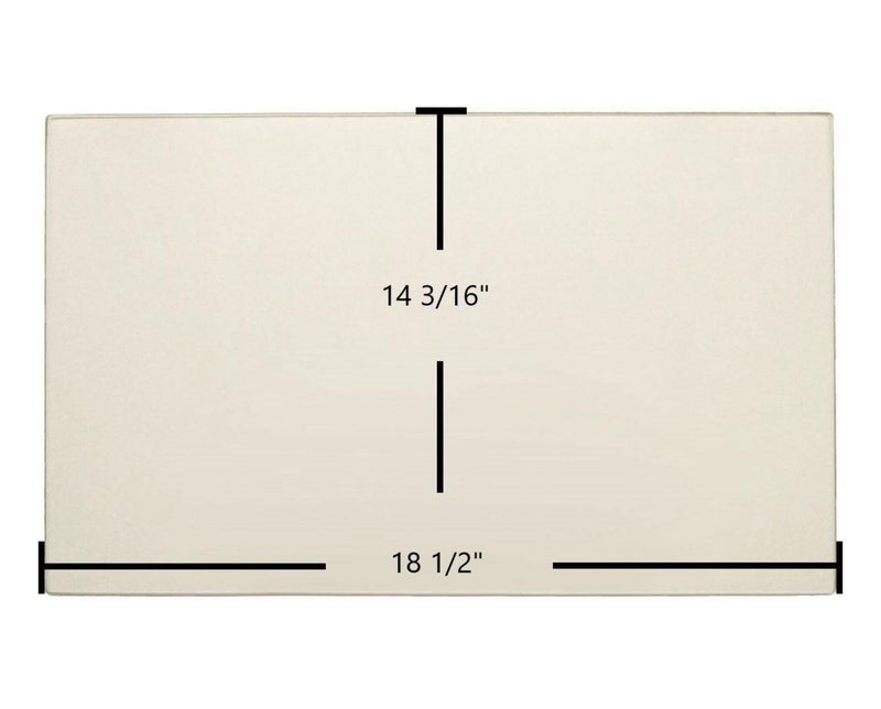Ceramic Replacement Glass for Hearthstone Champlain DV 8302 Ceramic Glass Panel - 18 1/2" x 14 3/16"