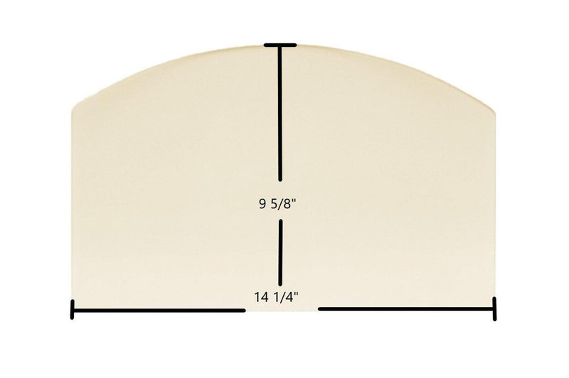 Ceramic Replacement Glass for Hearthstone Craftsbury 8390 Archtop Ceramic Glass Panel - 14 1/4" x 9 5/8" Archtop