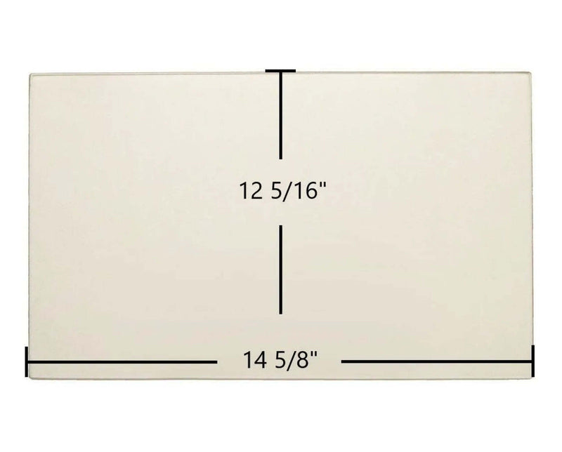 Ceramic Replacement Glass for Hearthstone Craftsbury 8392 Ceramic Glass Panel - 14 5/8" x 12 5/16"
