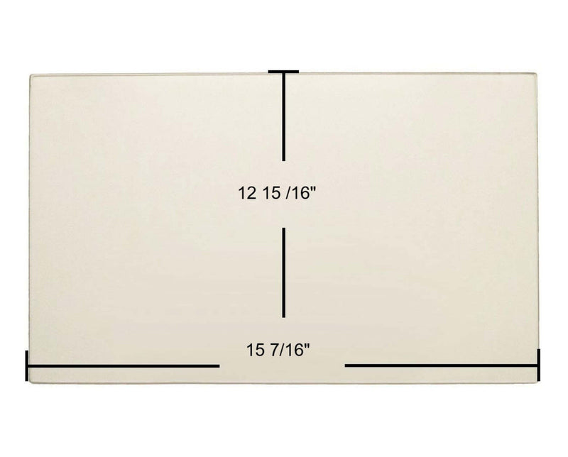 Ceramic Replacement Glass for Hearthstone Green Mountain 40 (8640) Ceramic Glass Panel - 15 7/16" x 12 15/16"
