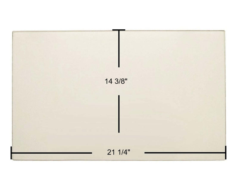 Ceramic Replacement Glass for Hearthstone Green Mountain 80 (8680) Ceramic Glass Panel - 21 1/4" x 14 1/2"