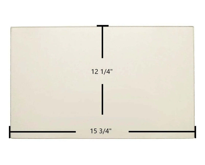 Ceramic Replacement Glass for Hearthstone I Ceramic Glass Panel - 15 3/16" x 12 1/4"