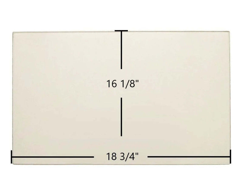 Ceramic Replacement Glass for Heatec Brookfield DV Ceramic Glass Panel - 18 3/4" x 16 1/8"